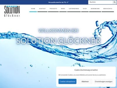 Website von SOLUTION Glöckner Vertriebs-GmbH