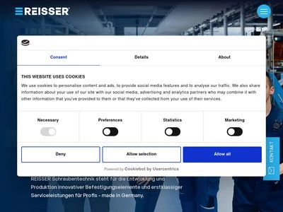 Website von Reisser-Schraubentechnik GmbH