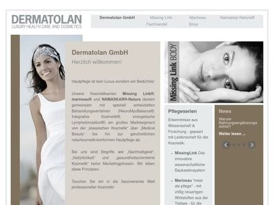Website von Dermatolan GmbH