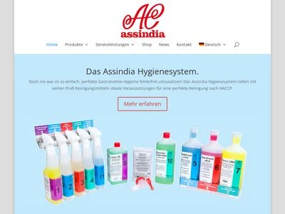 Website von Assindia Chemie GmbH