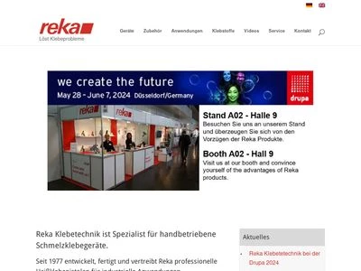 Website von Reka Klebetechnik GmbH & Co. KG