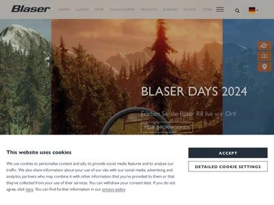 Website von Blaser GmbH