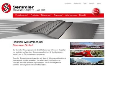 Website von Semmler GmbH