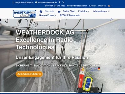 Website von Weatherdock AG