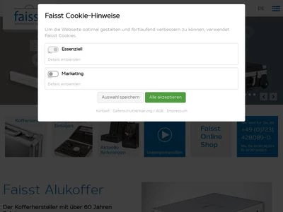 Website von Faisst GmbH