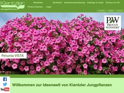 Website von Kientzler Gartenbau GmbH & Co. KG