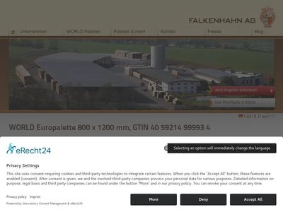 Website von Falkenhahn AG