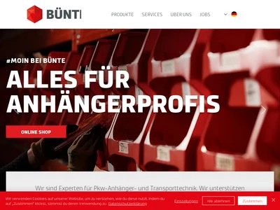 Website von Helmut Bünte GmbH