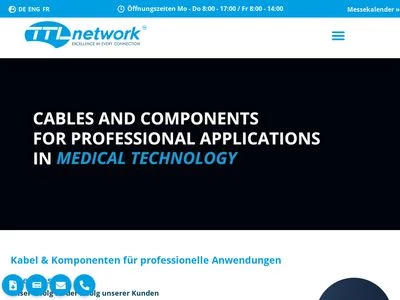 Website von TTL Network GmbH