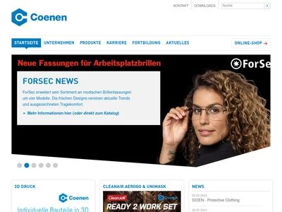 Website von Coenen Neuss GmbH & Co. KG