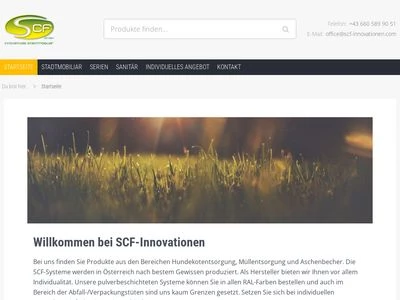 Website von SCF GmbH