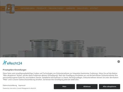 Website von Blechwarenfabrik Limburg GmbH