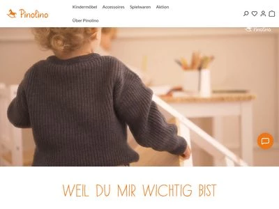 Website von Pinolino Kinderträume GmbH