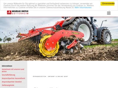 Website von Wilhelm Mayer Gottenheim GmbH & Co. KG