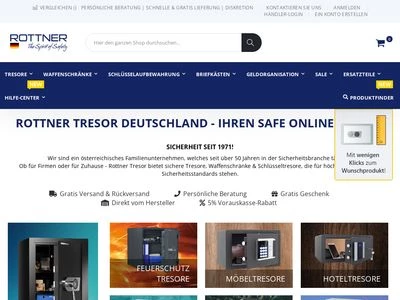 Website von Rottner Security GmbH