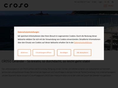 Website von CROSO International GmbH