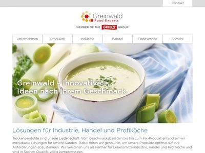 Website von Greinwald GmbH