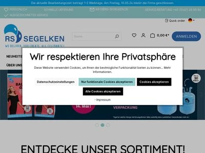 Website von RS-Segelken GmbH