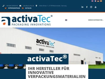 Website von Activatec International GmbH & Co.KG