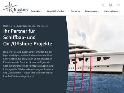 Website von Friesland Kabel GmbH