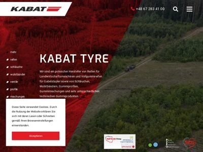 Website von Kabat Tire Limited Liability General Partnership