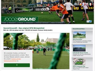 Website von SoccerGround GmbH & Co. KG