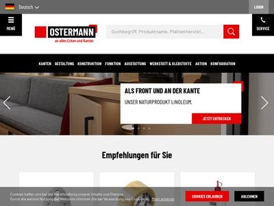 Website von Rudolf Ostermann GmbH