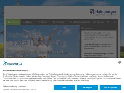Website von Halmburger GmbH