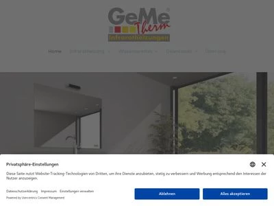 Website von GeMeTherm GmbH