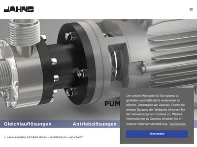 Website von Jahns-Regulatoren GmbH