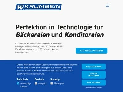 Website von KRUMBEIN rationell GmbH & Co.KG