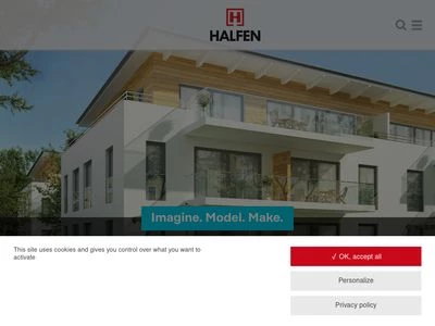Website von HALFEN GmbH
