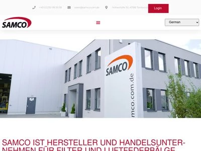 Website von SAMCO Autotechnik GmbH