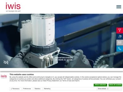 Website von Iwis - Joh. Winklhofer Beteiligungs GmbH & Co. KG