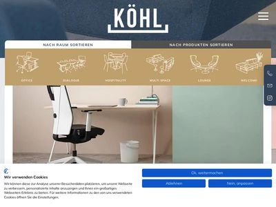 Website von KÖHL GmbH