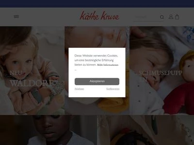 Website von Käthe Kruse Manufaktur GmbH