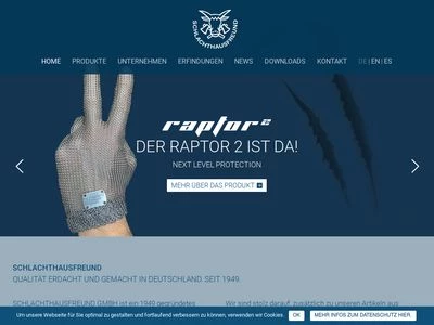 Website von SCHLACHTHAUSFREUND Fabrikations- u. Vertriebs GmbH