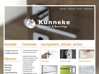 Website von Hermann KÜNNEKE GmbH