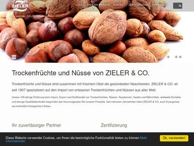 Website von ZIELER & CO. GmbH