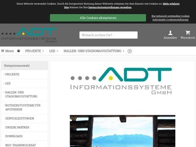 Website von ADT Informationssysteme GmbH