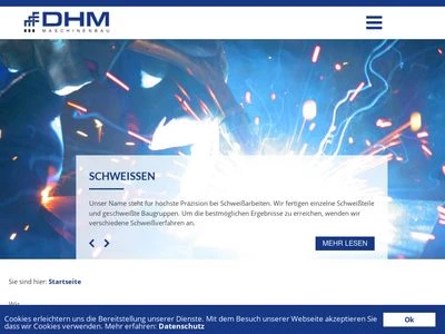 Website von DH Maschinenbau & Metallbearbeitung