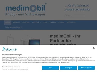 Website von Imbusch Systemmöbel GmbH