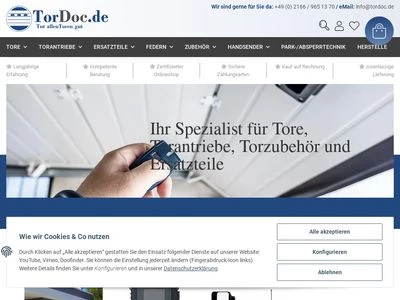 Website von TorDoc GmbH
