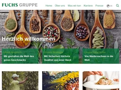 Website von DF World of Spices GmbH
