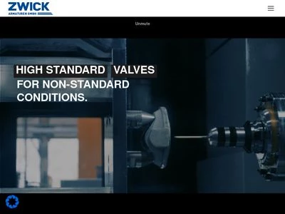 Website von Zwick Armaturen GmbH