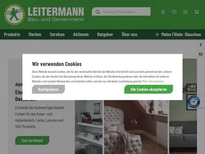 Website von LEITERMANN GmbH & CO. Fachmarkt KG