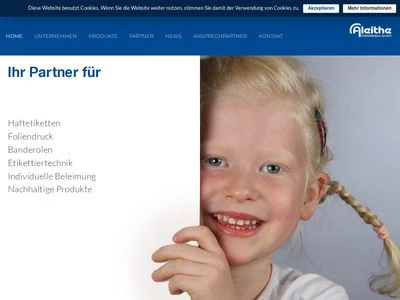 Website von Aleithe Haftetiketten GmbH