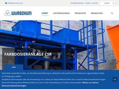 Website von Würschum GmbH