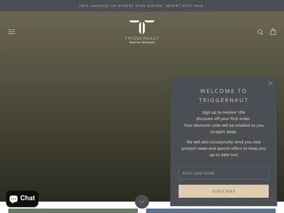 Website von TRIGGERNAUT Sportsglasses FG Trade GmbH