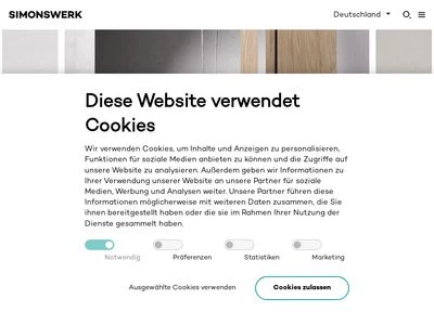 Website von Simonswerk GmbH